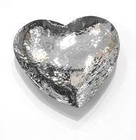 Hammered heart saucer