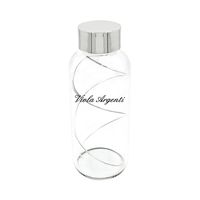 Glass bottle with spiral