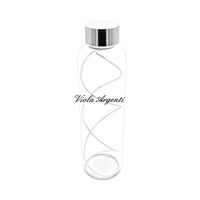 Glass bottle with spiral
