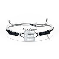 Bracciale con iniziale E