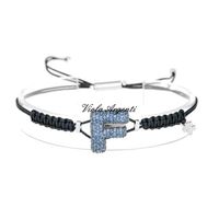 Bracciale con iniziale F