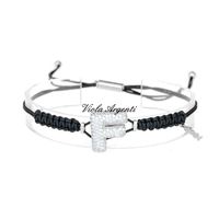 Bracciale con iniziale F