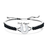Bracciale con iniziale U