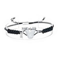 Bracciale con iniziale V