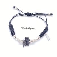 Bracciale con quadrifoglio