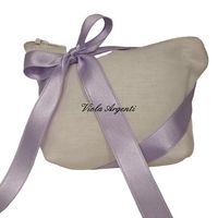 Ivory wedding favour envelope with zip