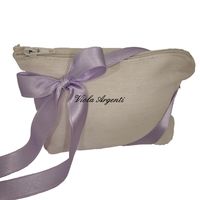 Ivory wedding favour envelope with zip
