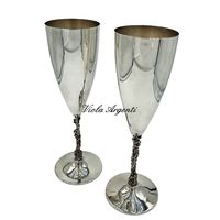 Coppia flut uva argento 