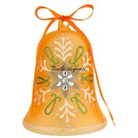 Campanella pasquale arancio con led