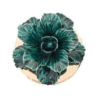 Green anemone porcelain candle - 4