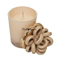 Ivory knot porcelain candle - 3