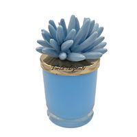 Light blue coral candle