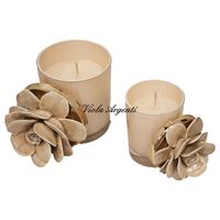 Ivory porcelain May rose candle - 4