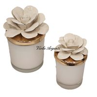 Rose of May candle white porcelain - 3