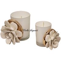 Rose of May candle white porcelain - 4