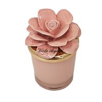 Pink porcelain May candle