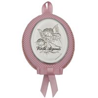 Capoculla ovale rosa angelo protettore