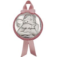 Capoculla rosa con angelo