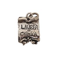 Ciondolo pergamena laurea chimica