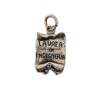 Ciondolo pergamena laurea ingegneria