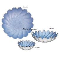 Light blue twisted bowl