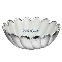Pearl white twisted bowl