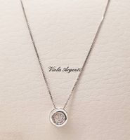 Collana oro bianco e diamanti