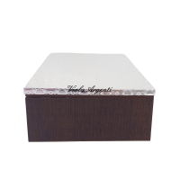 Scatola porta oggetti in legno e Miro Silver 999 - 3