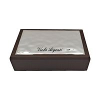 Cofanetto legno argento martellato