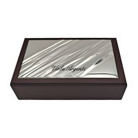 Cofanetto in legno e argento