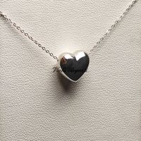 Collana oro bianco con cuore