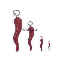 Corno argento rosso