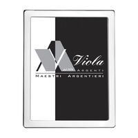 Cornice Portafoto in Argento 925 Liscia con Angoli Stondati