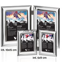 Cornice portafoto argento 999 doppia liscia