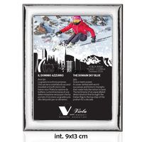 Cornice in argento 999 con fascia battuta