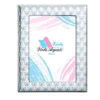 Cornice azzurro fiocchetti