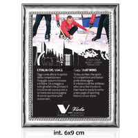 Cornice argento 999 mossa con pallini