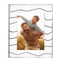 Cornice argento a rilievi