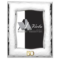 50&deg; shiny hammered silver frame