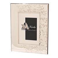 Cornice argento incisione felci