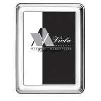 Cornice in argento 999 con dettaglio righe 