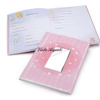 Pink diagonal birth diary