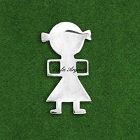 Ciondolo bimba personalizzabile - mod 2