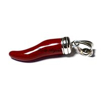 Cornetto rosso oro bianco 750 - 3