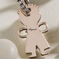Ciondolo bimbo personalizzabile con iniziale