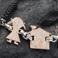 Ciondolo Bimba con pavè di cristalli