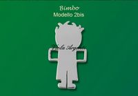 Ciondolo Bimbo con pav&egrave; di cristalli