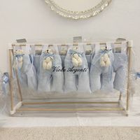 Kit 8 bomboniere bimbo con orsetto