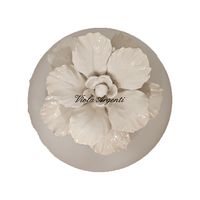 Lampada con anemone bianco - 3