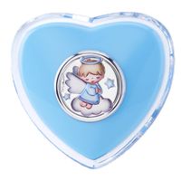 Heart night light with angel